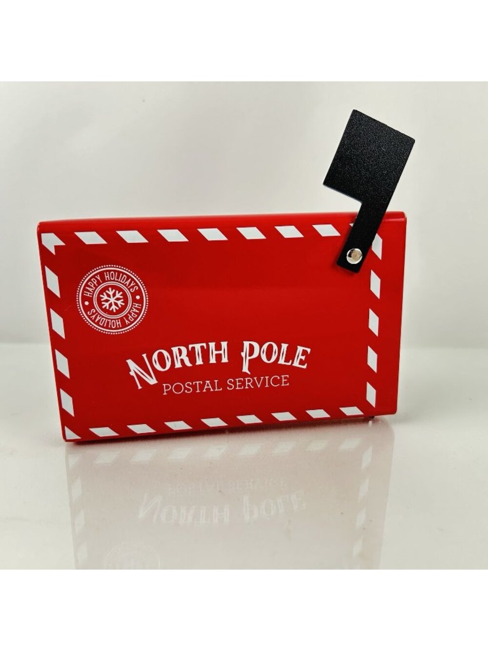 Santa's Mailbox Christmas Decoration North Pole Post Metal Holiday Ornament